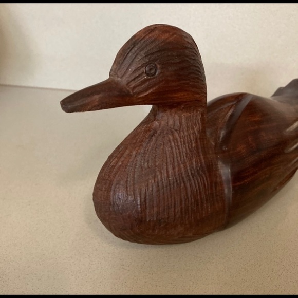 Mint Vintage hand carved Ironwood duck decoy - Picture 2 of 4
